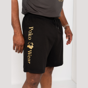 Men's Cool Shorts Black & Gold