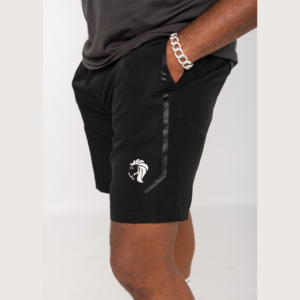Men's Training Shorts Black & Silver