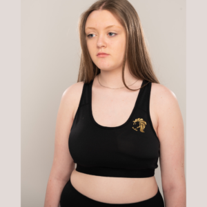 Women's Impact Bra Black & Gold